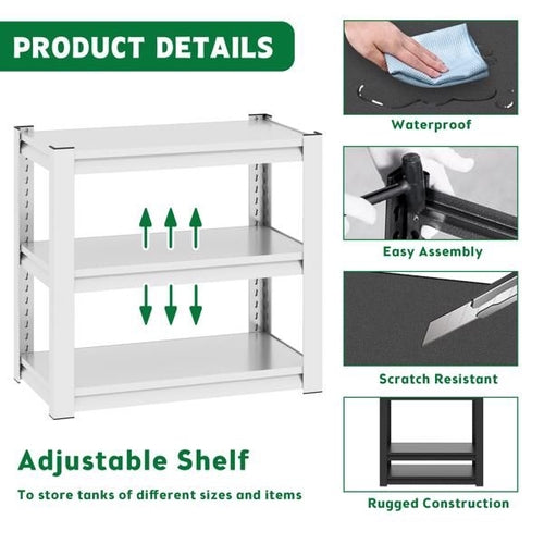 40-50 Gallon Fish Tank Stand - Metal Aquarium Stand, 31.5 "L x 18 "W x